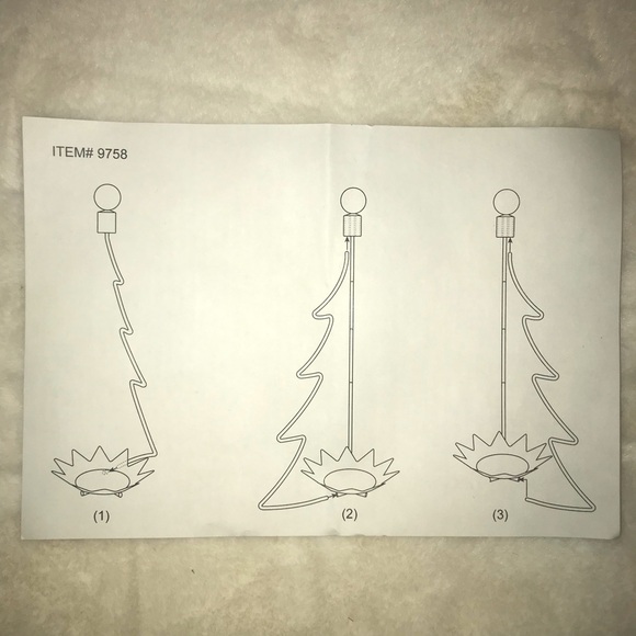 PARTYLITE WHISPERING PINES VOTIVE TREE 12.5” P9758 (Part of Set 2 of 2) - Picture 2 of 5